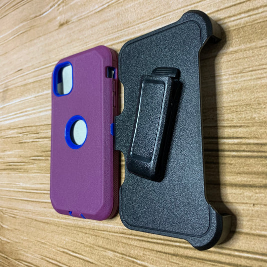 DARK PURPLE & BLUE IPHONE 15 OTTER BOX CASE