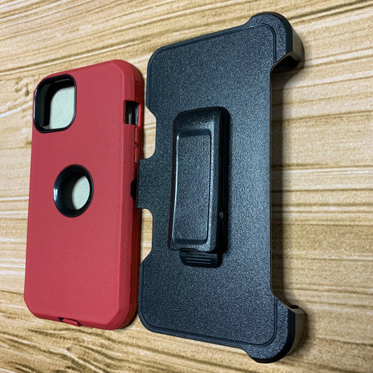 RED & BLACK IPHONE 14+ OTTER BOX CASE