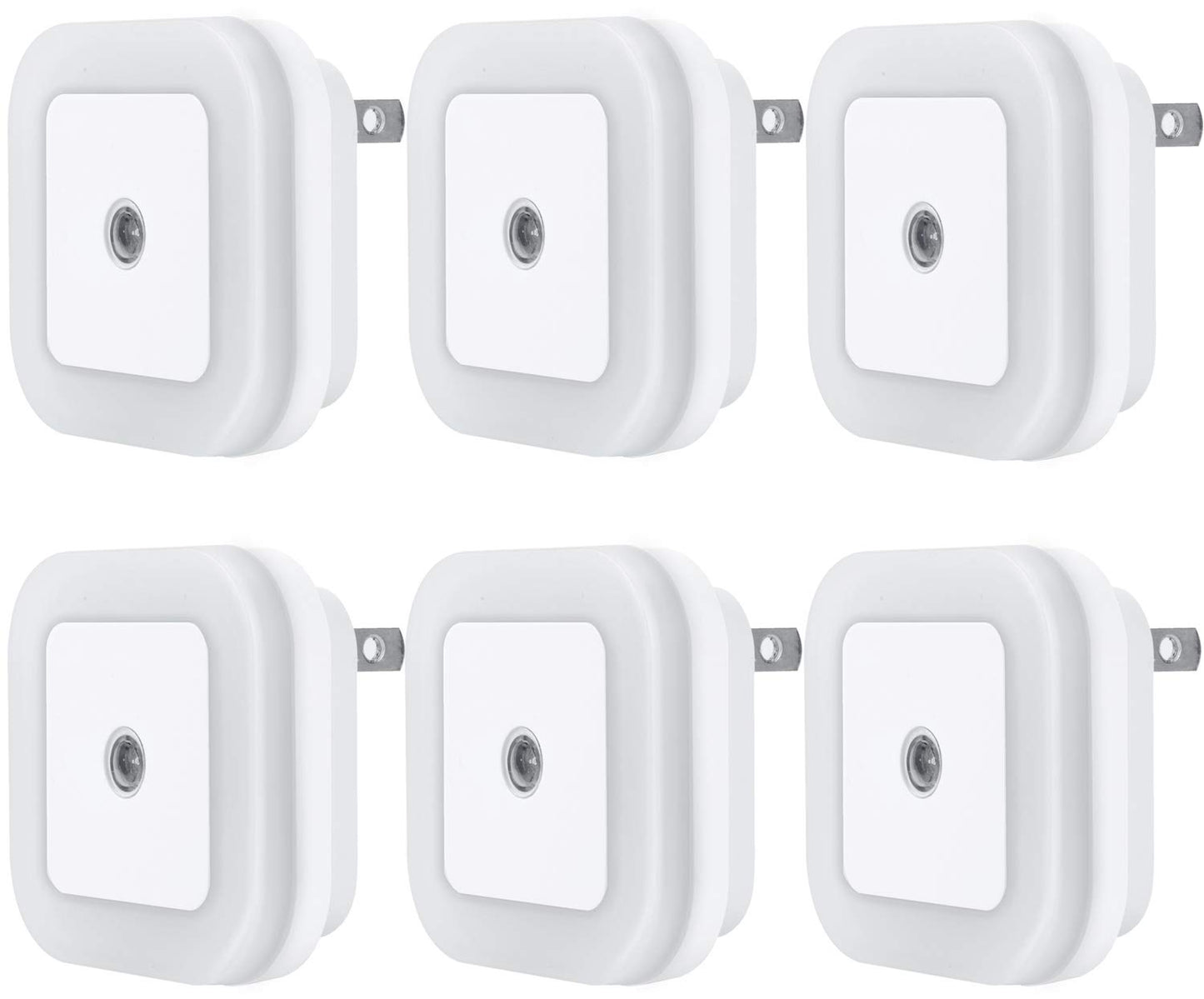 LED Night Light Lamp with Smart Sensor Dusk to Dawn Sensor, Daylight White, 0.5W Plug-in