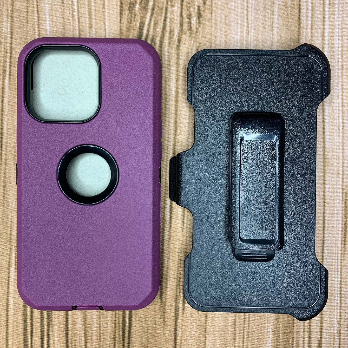 DARK PURPLE & BLACK IPHONE 13/14 OTTER BOX CASE