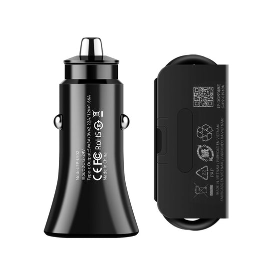 30W USB-C Single Slot, Car Charger, Fast Speed