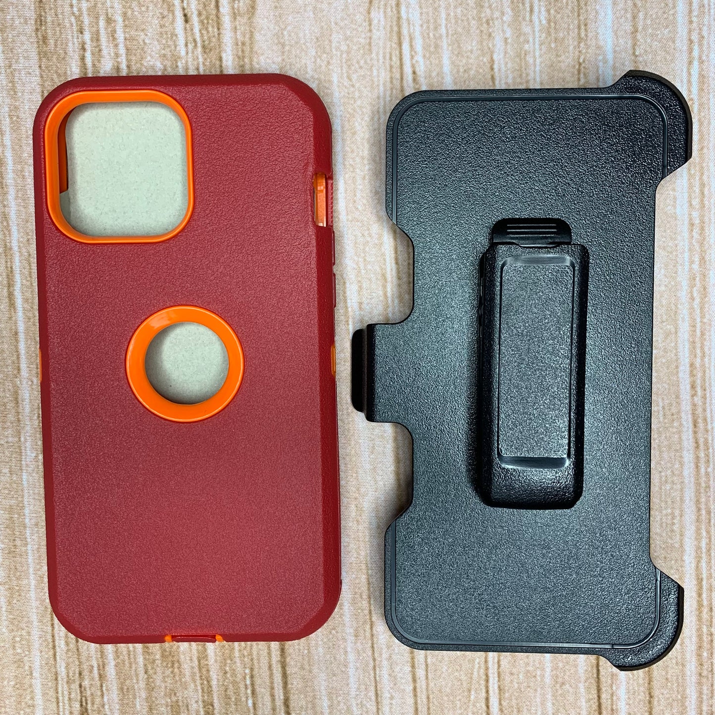 RED & ORANGE IPHONE 13 PRO OTTER BOX CASE