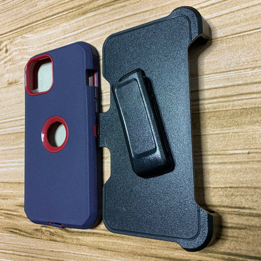 NAVY BLUE & RED IPHONE 13 PRO MAX OTTER BOX CASE