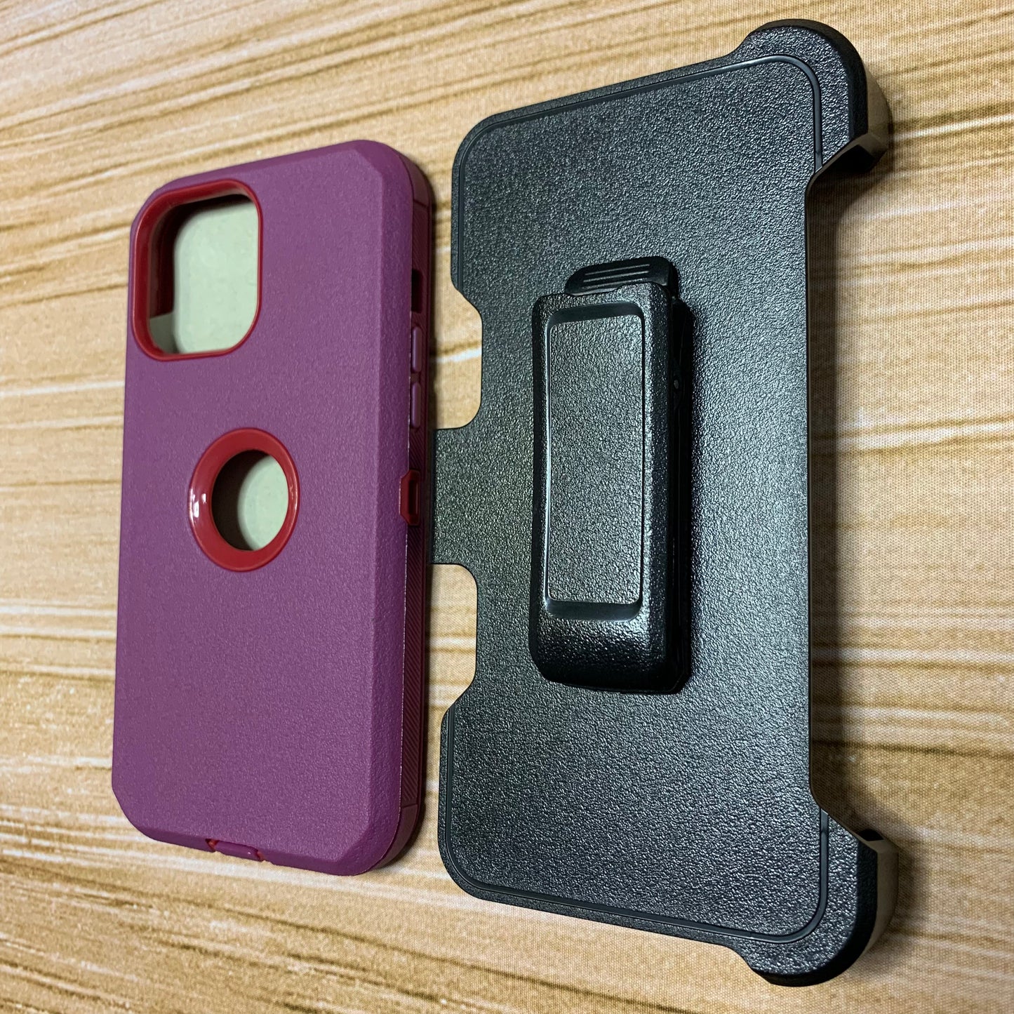 DARK PURPLE & RED IPHONE 13/14 OTTER BOX CASE