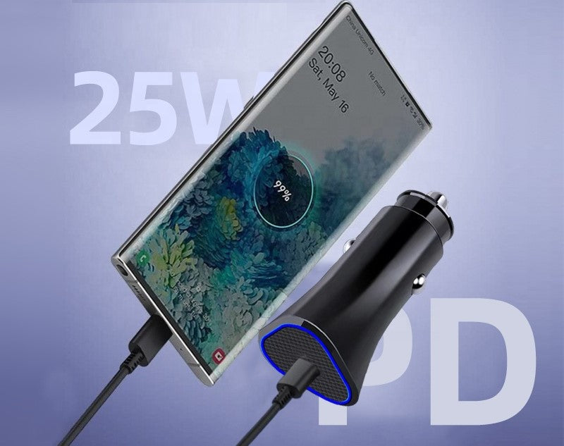 30W USB-C Single Slot, Car Charger, Fast Speed