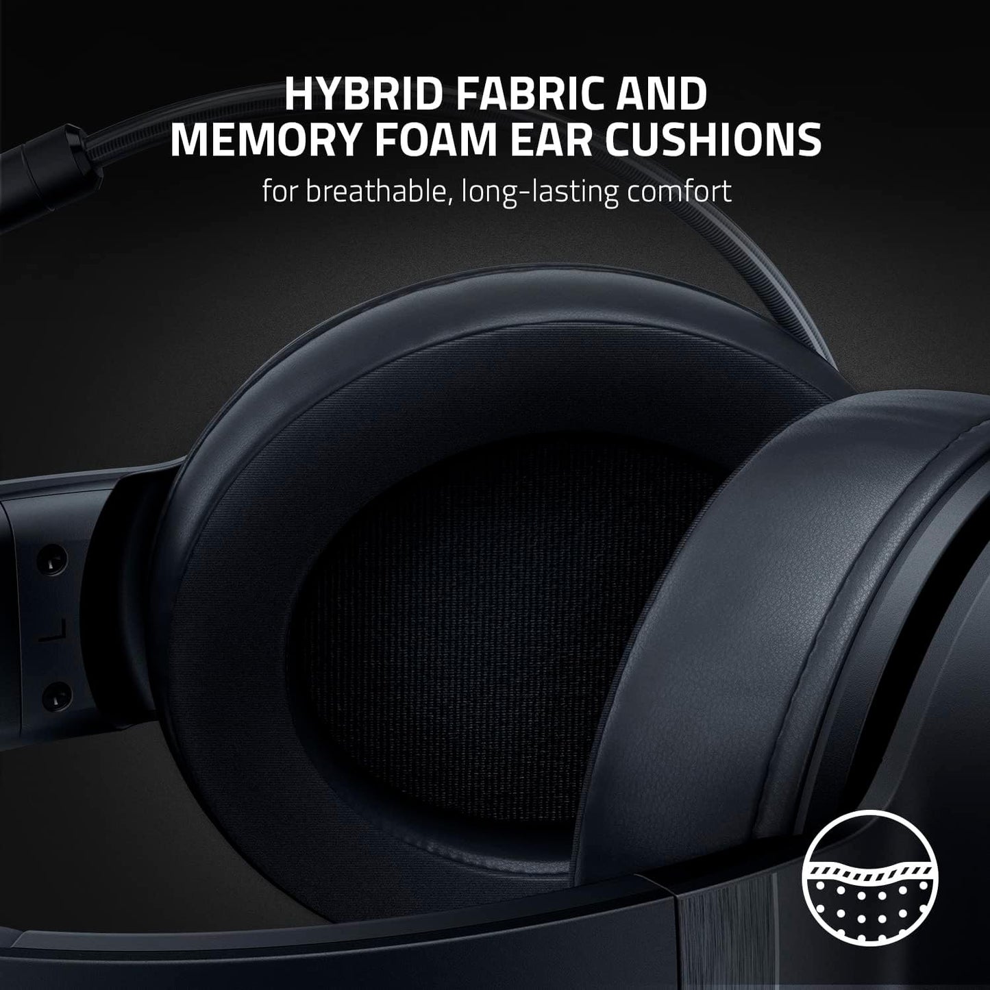 Razer Kraken V3 X Wired USB Type A Gaming Headset for PC, PS5, PS4 , Chroma RGB, Black, 0.62 lb