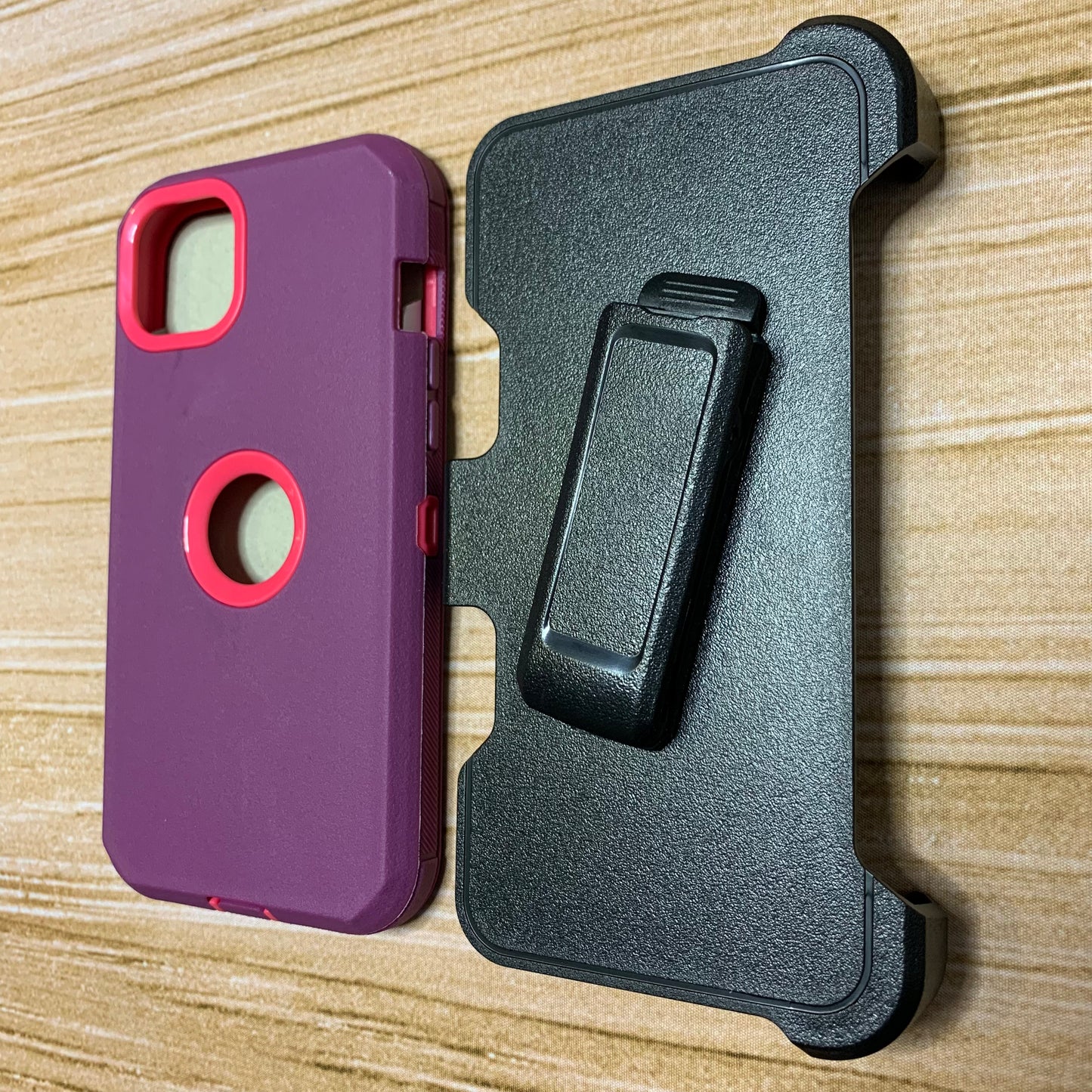 DARK PURPLE & PINK SAMSUNG A22 4G OTTER BOX CASE