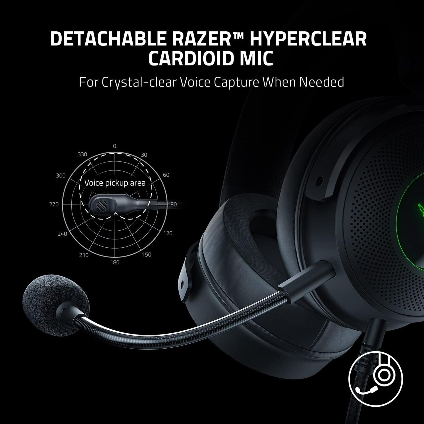 Razer Kraken V3 X Wired USB Type A Gaming Headset for PC, PS5, PS4 , Chroma RGB, Black, 0.62 lb