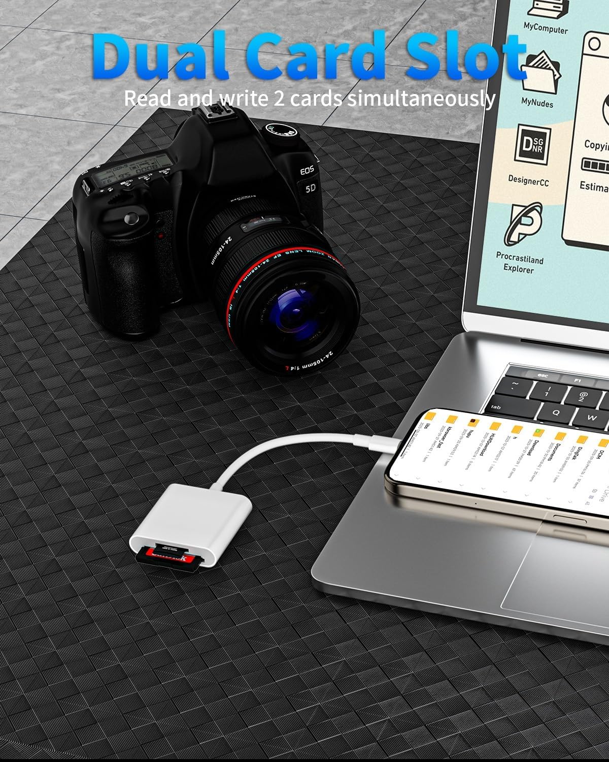 USB C to SD Card Camera Reader