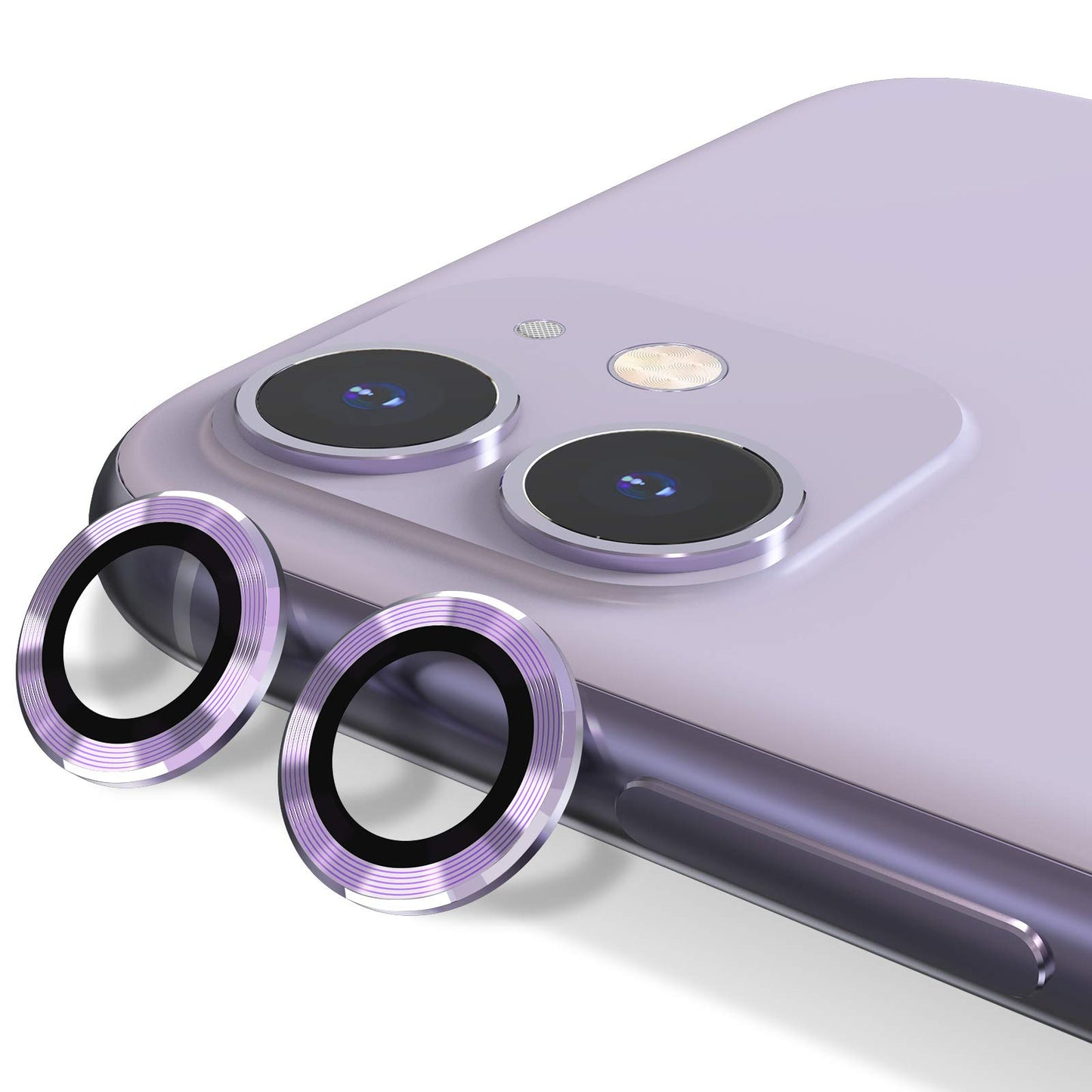 PURPLE HD Clear Transparent Anti-explosion CD Camera Lens Tempered Glass Protector for iPhone