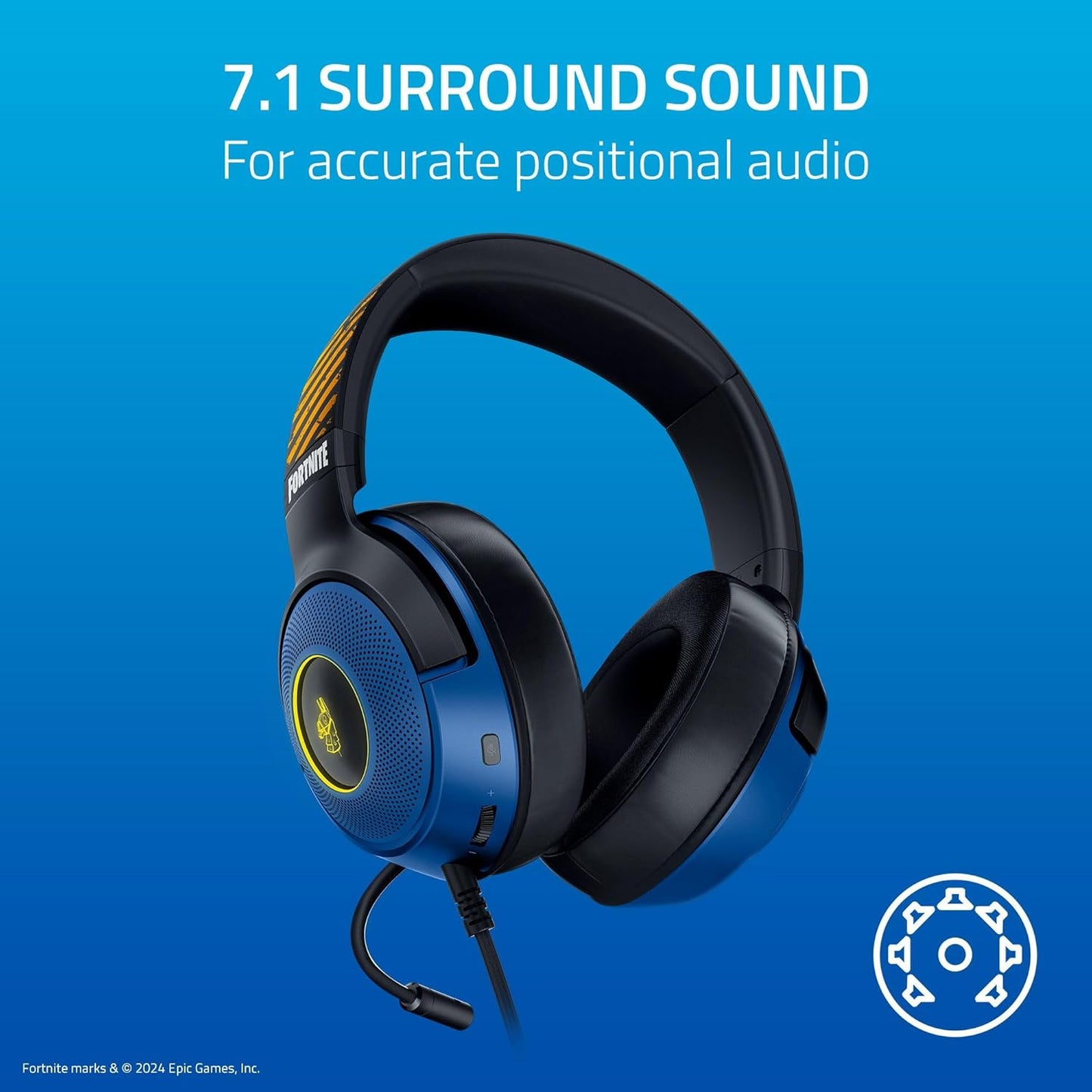 Razer Kraken V3 X Wired USB Type A Gaming Headset for PC, PS5, PS4 , Chroma RGB, Black, 0.62 lb