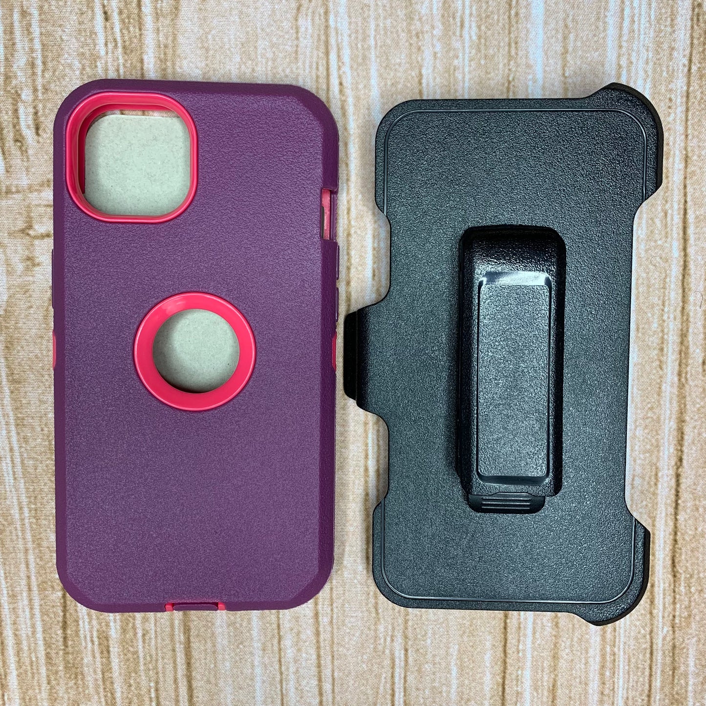 DARK PURPLE & PINK IPHONE 13/14 OTTER BOX CASE