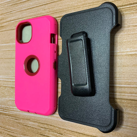 PINK & RED IPHONE 14+ OTTER BOX CASE