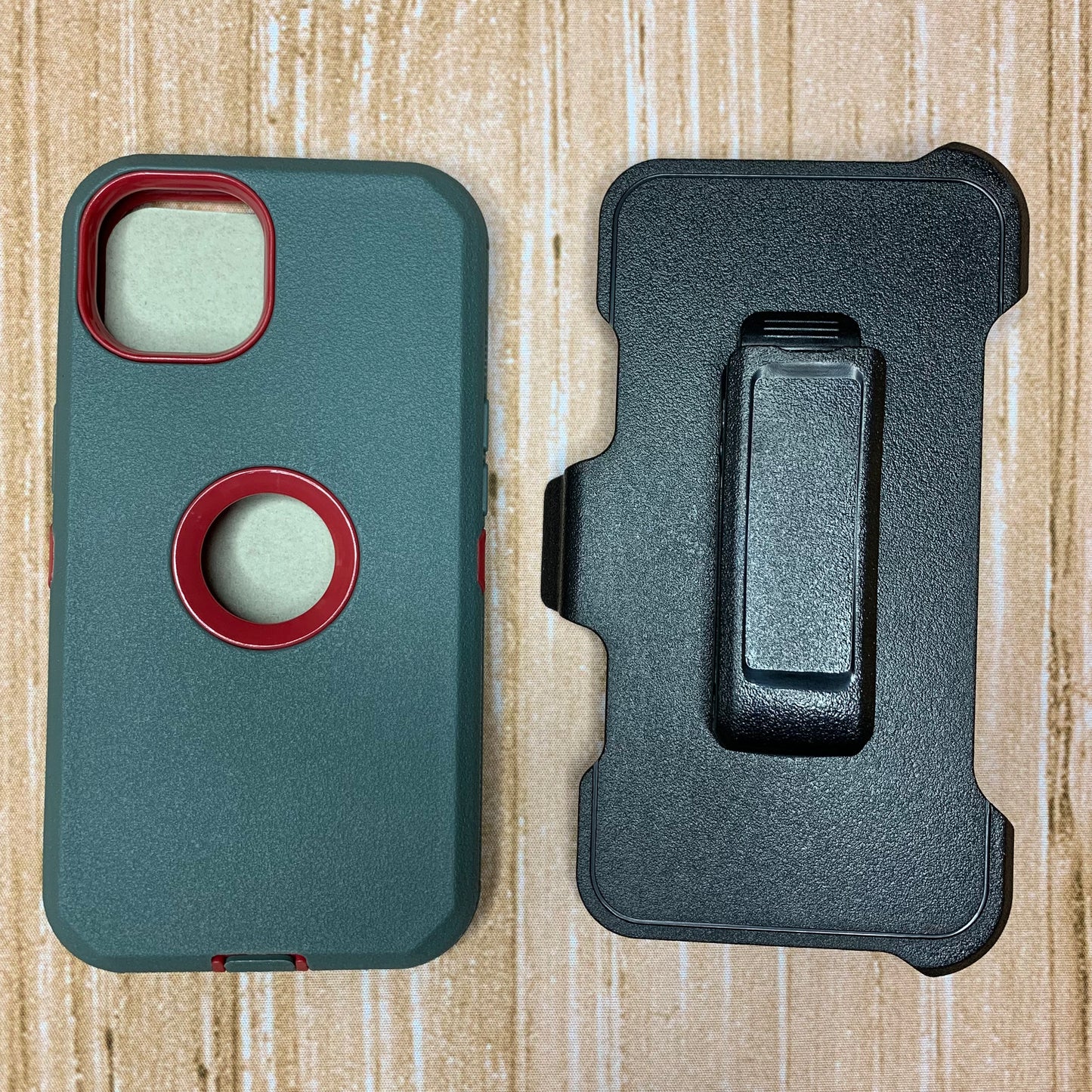 CHARCOAL GRAY & RED IPHONE 13 PRO MAX OTTER BOX CASE