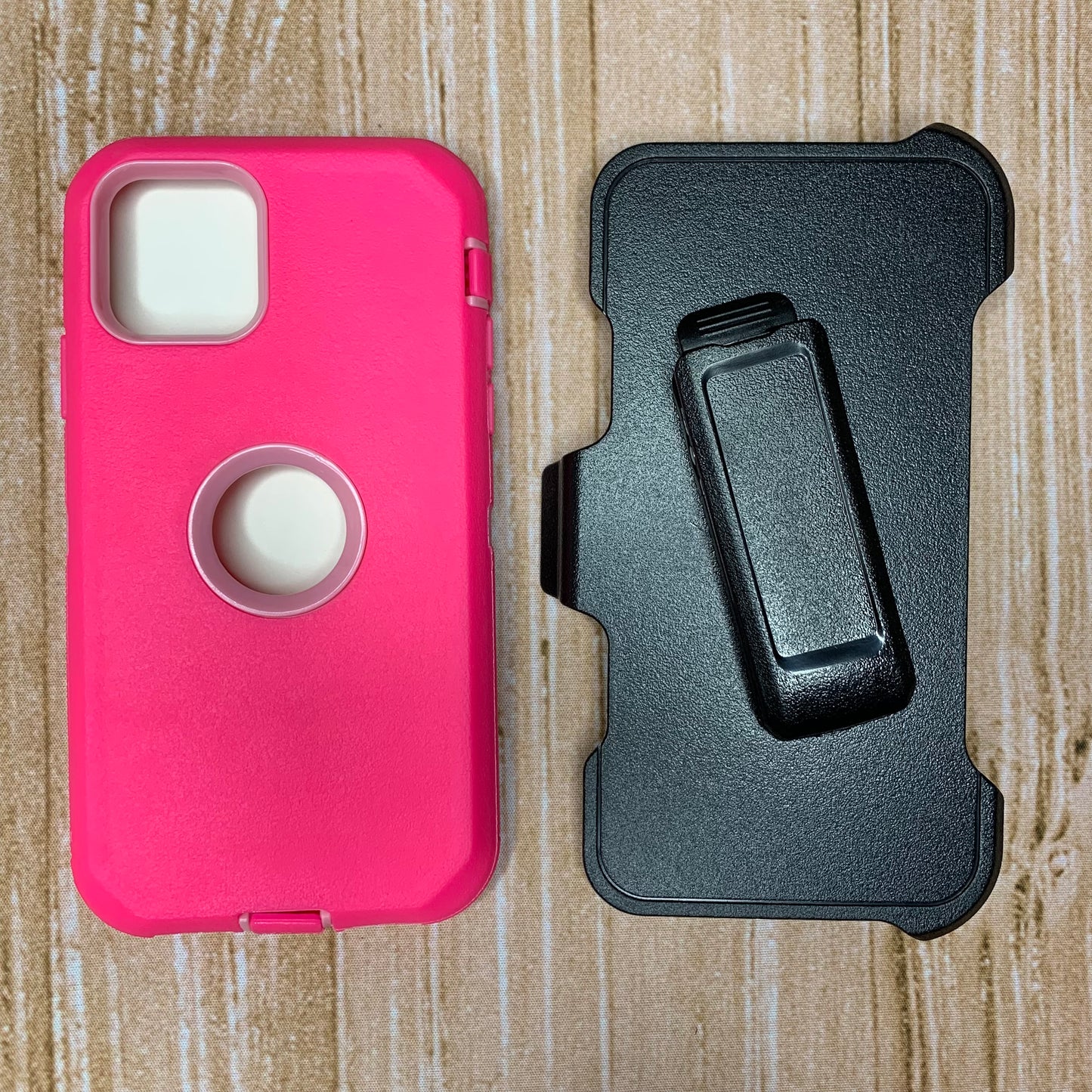 HOT PINK & LIGHT PINK IPHONE 15 OTTER BOX CASE