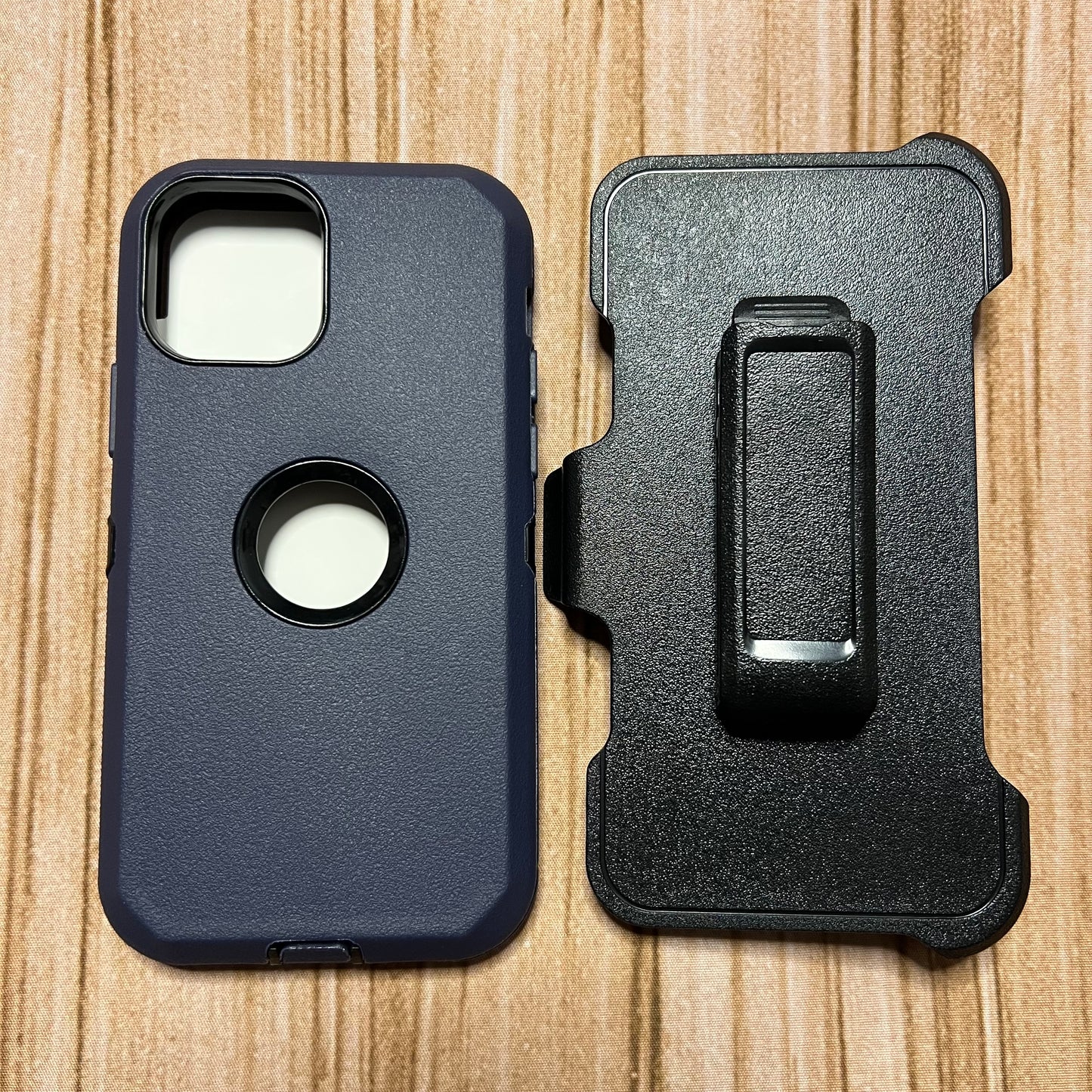 NAVY BLUE & BLACK IPHONE X/XS OTTER BOX CASE