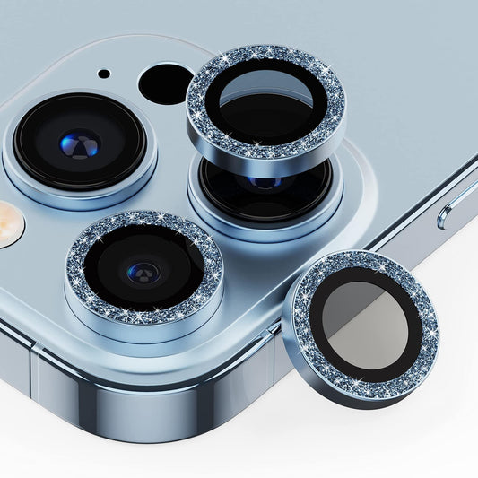 Blue Sapphire Glitter Camera Lens Protector