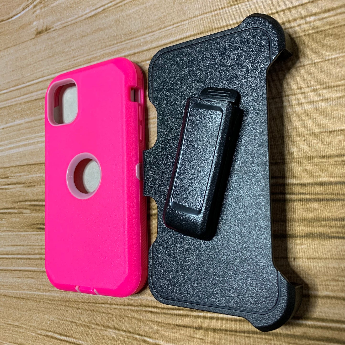 HOT PINK & LIGHT PINK IPHONE 15 OTTER BOX CASE