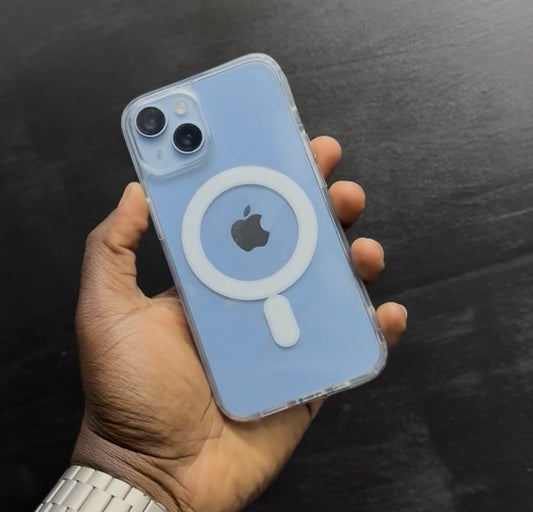 Magnetic Magsafe Wireless Charging Clear Hard Acrylic Phone Case for iPhone ( NOT APPLE AUTHENTIC )