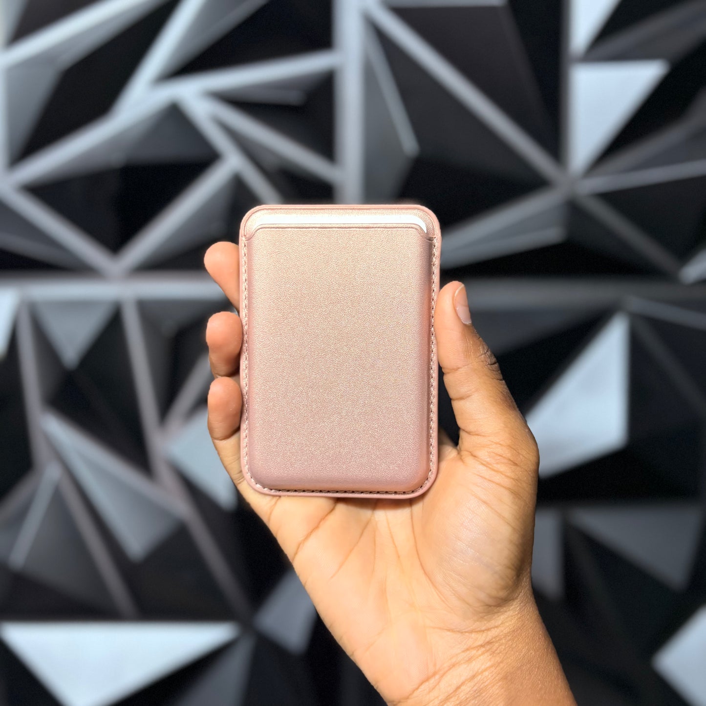 Rose Gold Leather Magnetic Phone Wallet Case for iPhone