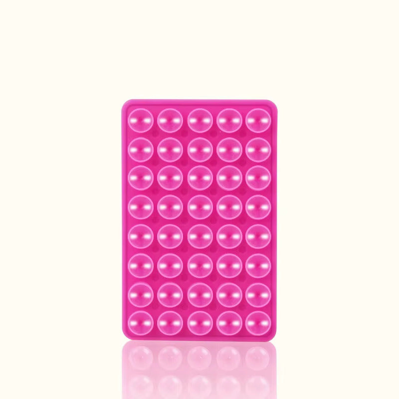 HOT PINK Double-Sided Silicone Suction Cup Phone Holder Phone Mounts Phone Accessory for Selfies and Videos