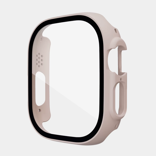 PINK Watch Case Glass Screen Protector for Apple Watch Series