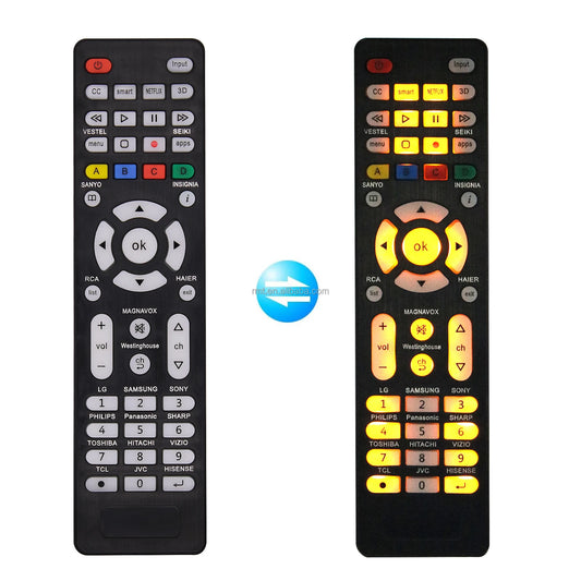 Universal Backlit Remote Control for All Smart TV (Samsung/LG/Philips/Sony/Vizio/RCA/JVC/Magnavox Etc)