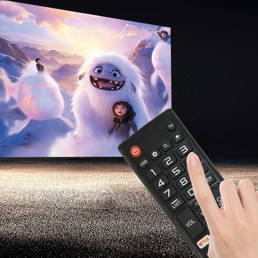 AKB75375604 Factory-Direct Universal Remote Control LG Smart TV New Plastic Netflix Foramazon Shortcuts Silicon Keypad LCD Box