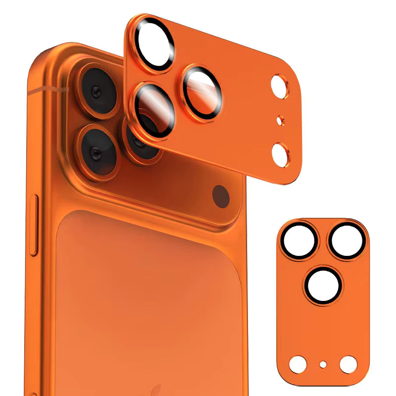 Orange Camera Lens Tempered Glass Screen Protector for iPhone 17 Pro Series