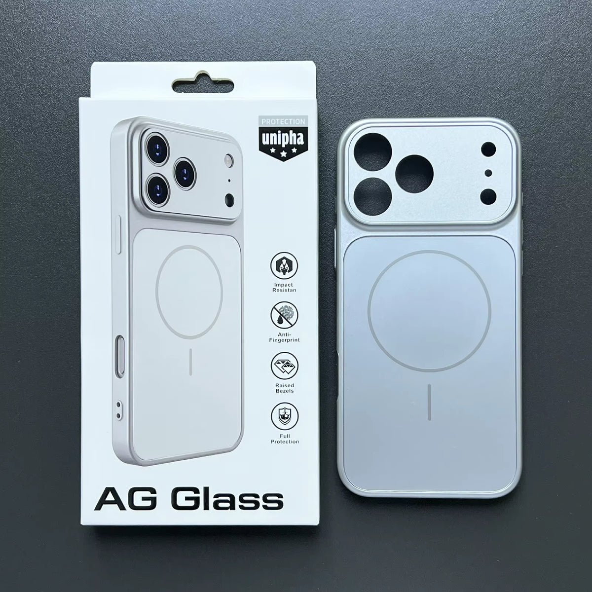 SILVER Nano Matte Armor Case for iPhone