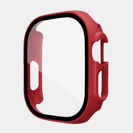 RED Watch Case Glass Screen Protector for Apple Watch Series
