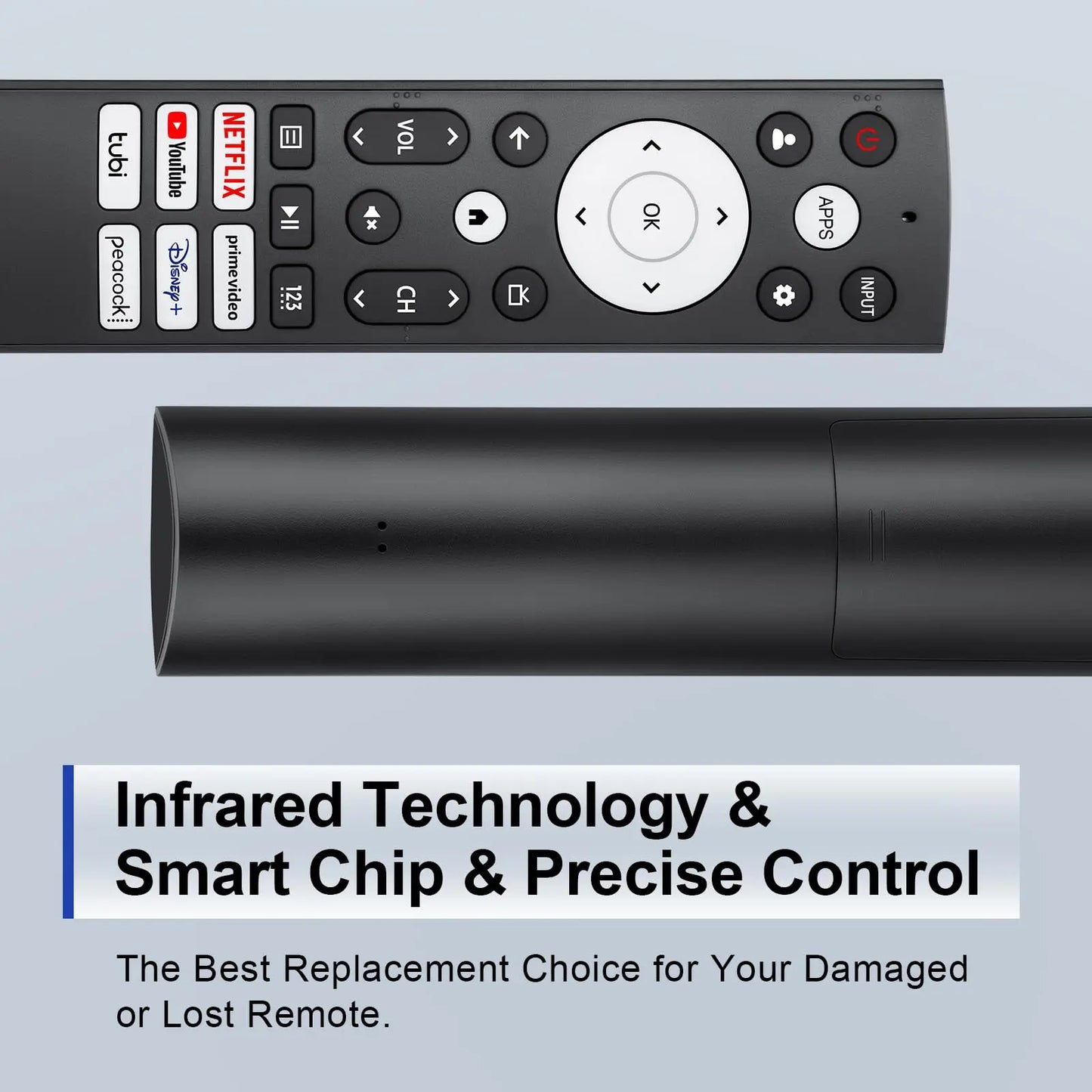 Replacement IR Remote Control ERF3A90 Wireless Installation Compatible Hisense Smart UHD 4K ULED TV Equipped 6 Shortcut Keys
