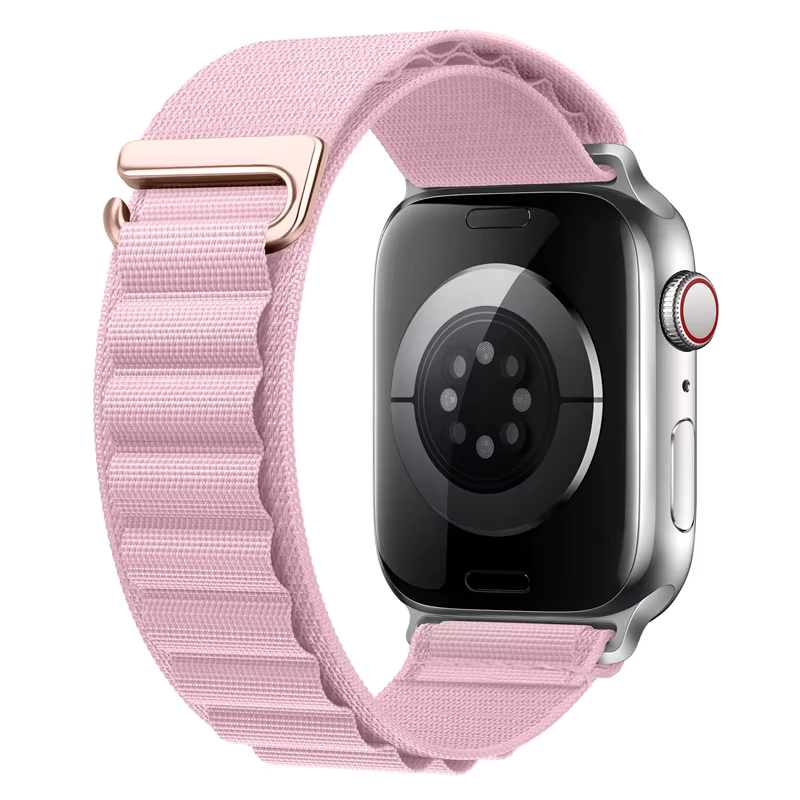 PINK Nylon Alpine Loop Watch Strap for Apple Watch Series