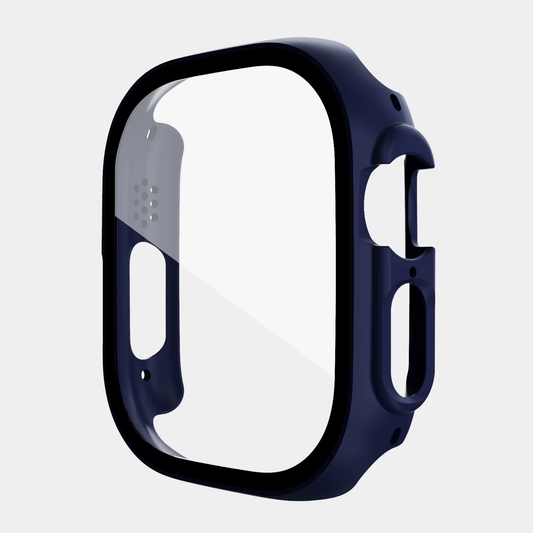 MIDNIGHT BLUE Watch Case Glass Screen Protector for Apple Watch Series