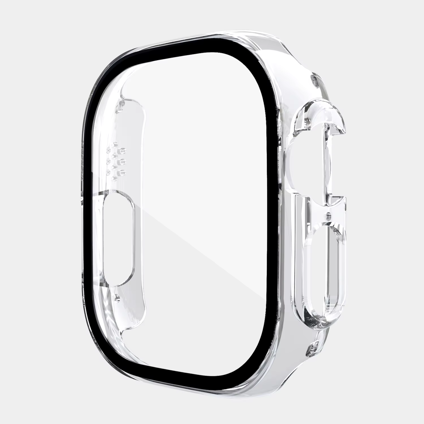 CLEAR Watch Case Glass Screen Protector for Apple Watch Series
