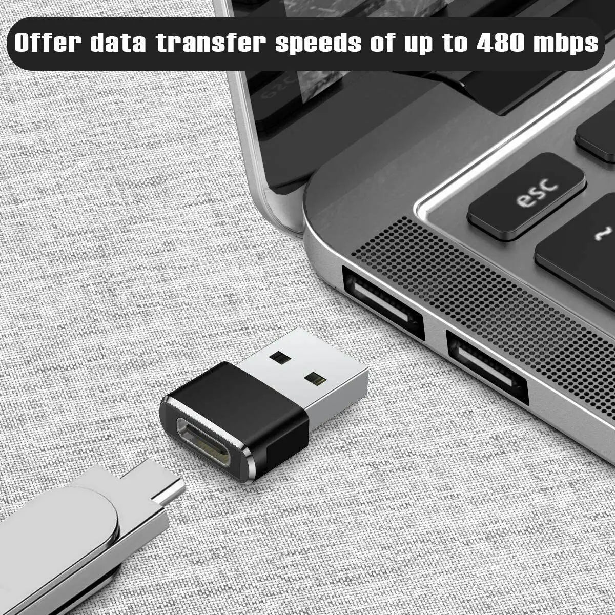 3.0 Male Converter USB a to C 3.1 Type C Female Adapter for Laptop Game Play Camera Mobile Phone