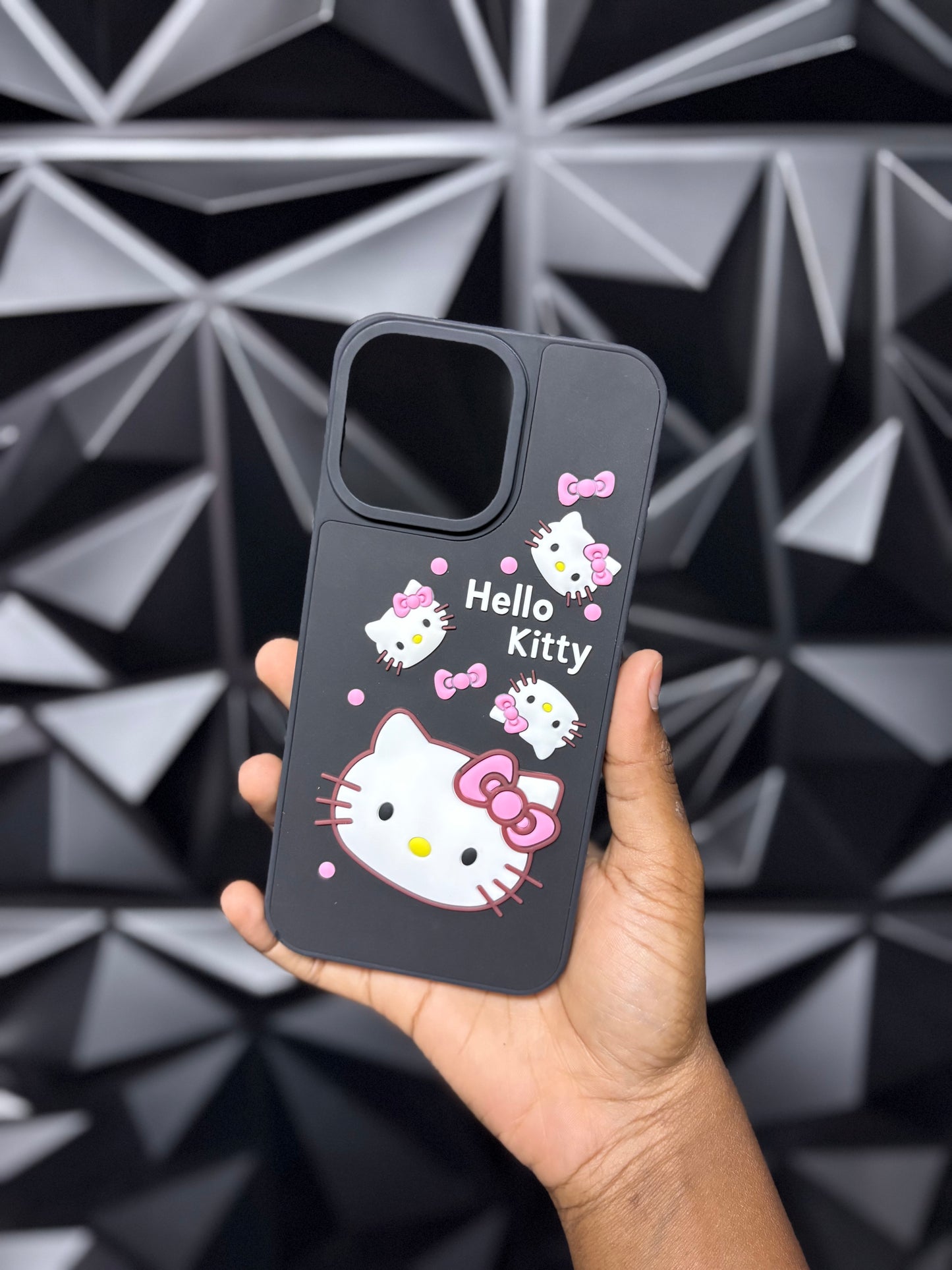 3D Cartoon: Black Little Hello Kitty Case