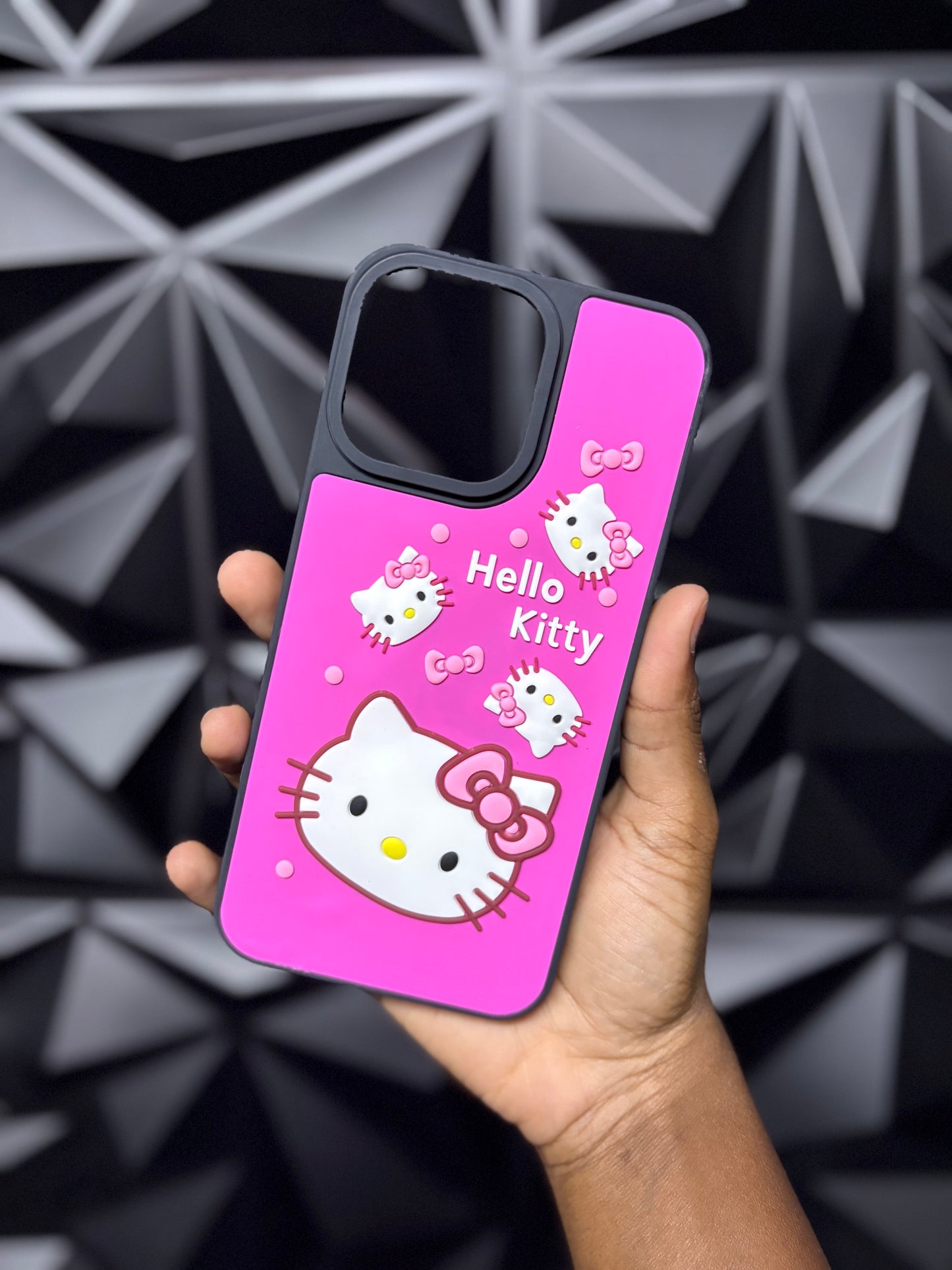 3D Cartoon: Hot Pink Little Hello Kitty Case