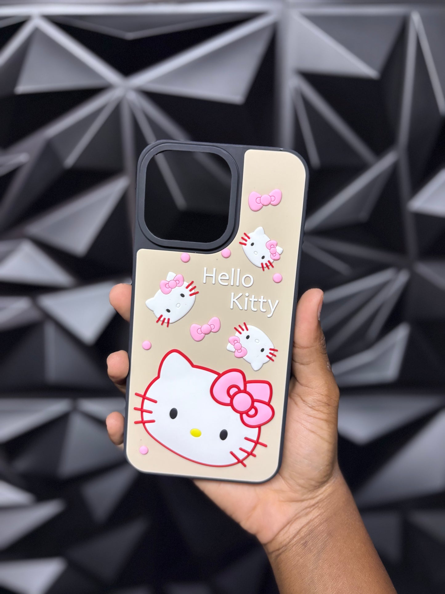 3D Cartoon: Tan Little Hello Kitty Case