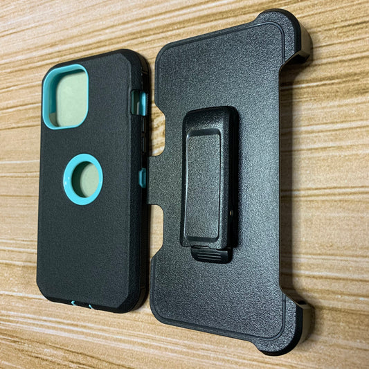BLACK & TEAL IPHONE 16 PRO OTTER BOX CASE