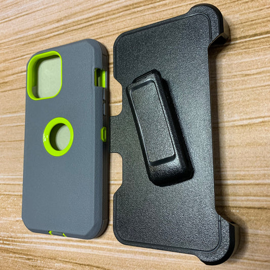 GRAY & GREEN IPHONE 16 OTTER BOX CASE