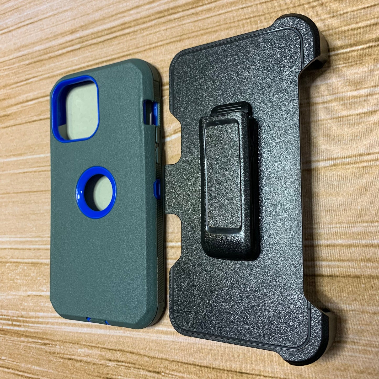 CHARCOAL GRAY & BLUE SAMSUNG A05S OTTER BOX CASE