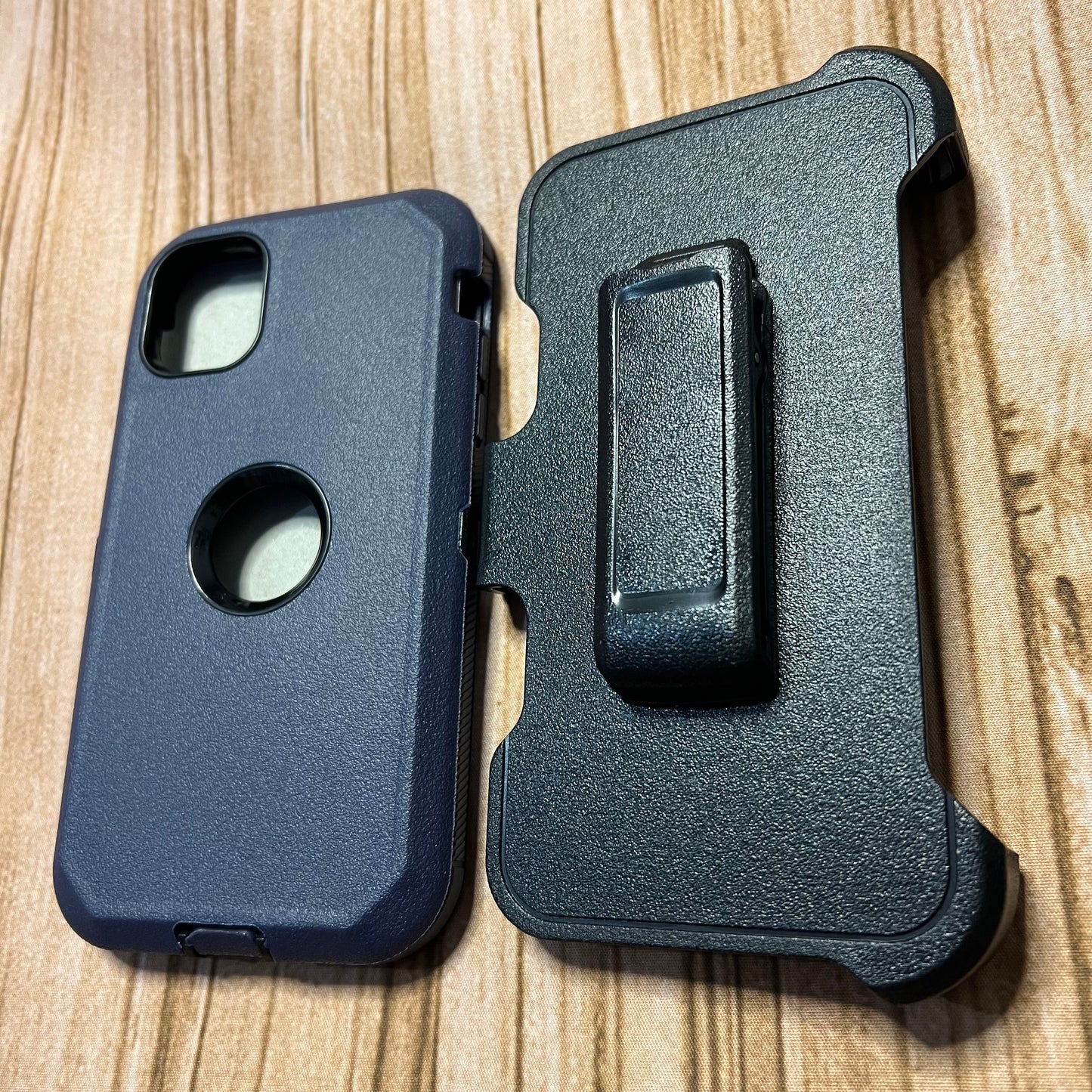 NAVY BLUE & BLACK IPHONE X/XS OTTER BOX CASE