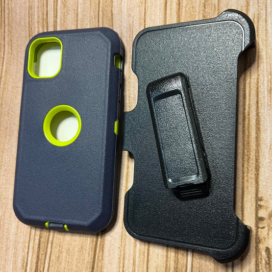 NAVY BLUE & GREEN IPHONE 16 OTTER BOX CASE