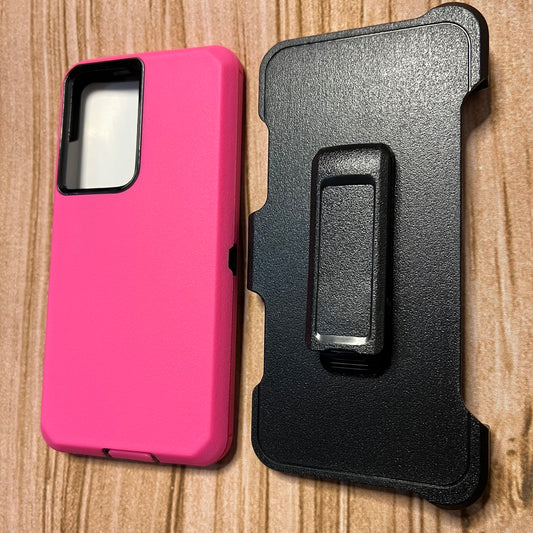 PINK & BLACK SAMSUNG S11/S20+ OTTER BOX CASE