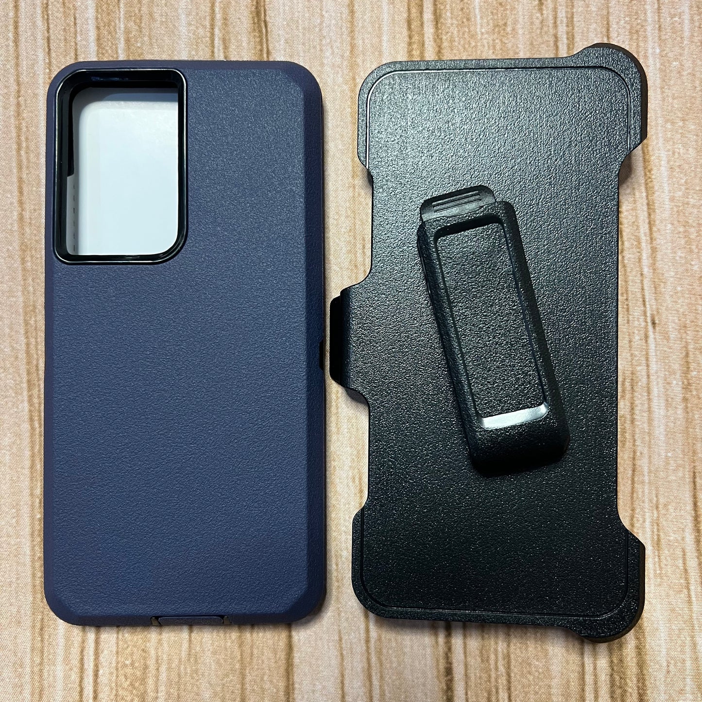 NAVY BLUE & BLACK SAMSUNG S22 ULTRA OTTER BOX CASE