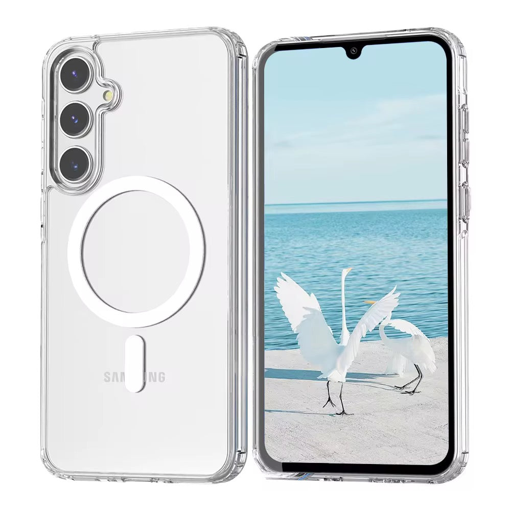 Clear Magnetic Hard Shockproof Phone Case for Samsung