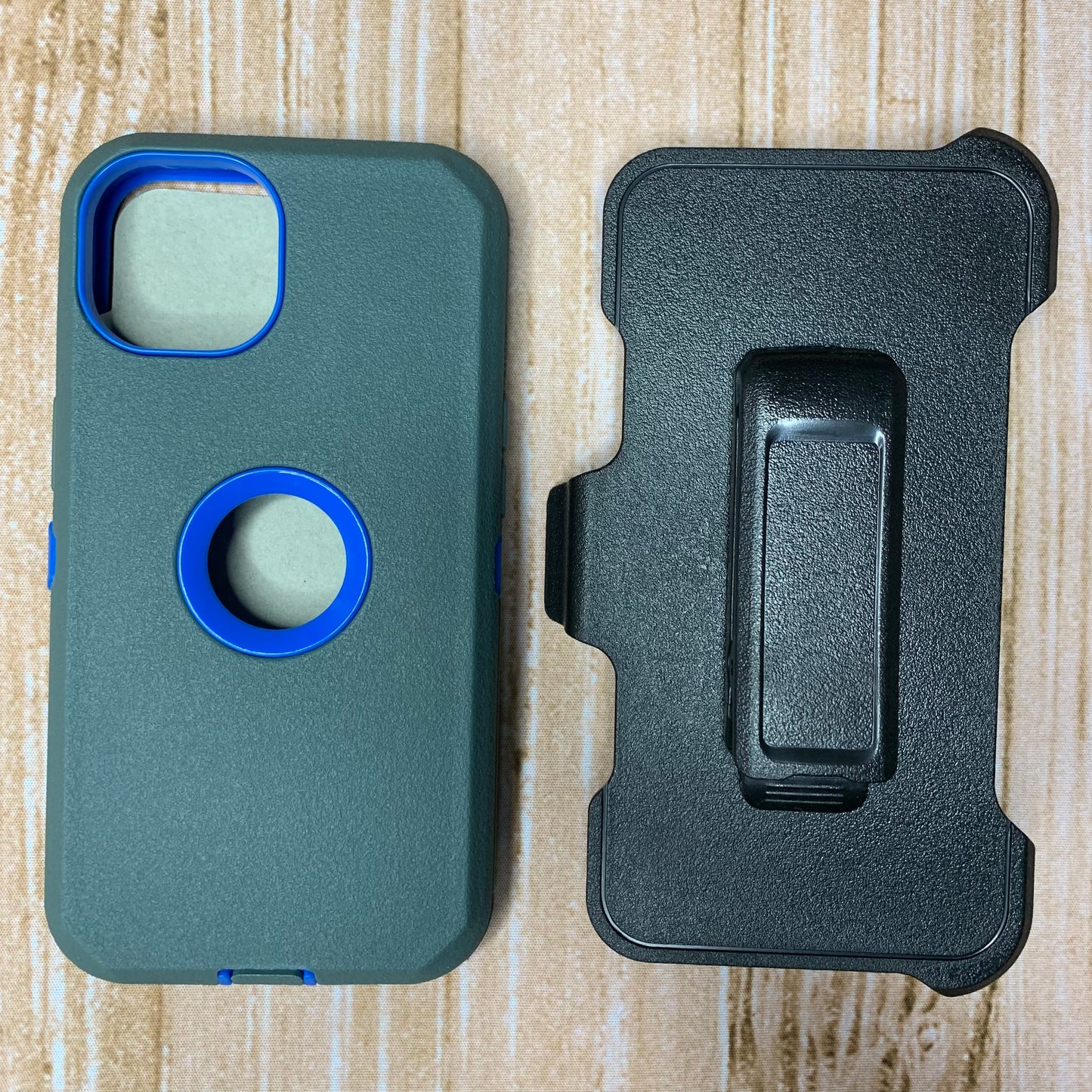 CHARCOAL GRAY & BLUE SAMSUNG A05S OTTER BOX CASE