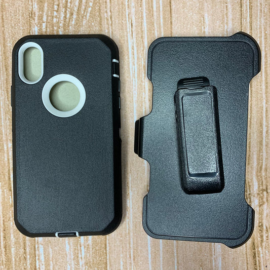 BLACK & WHITE IPHONE 6+ OTTER BOX CASE