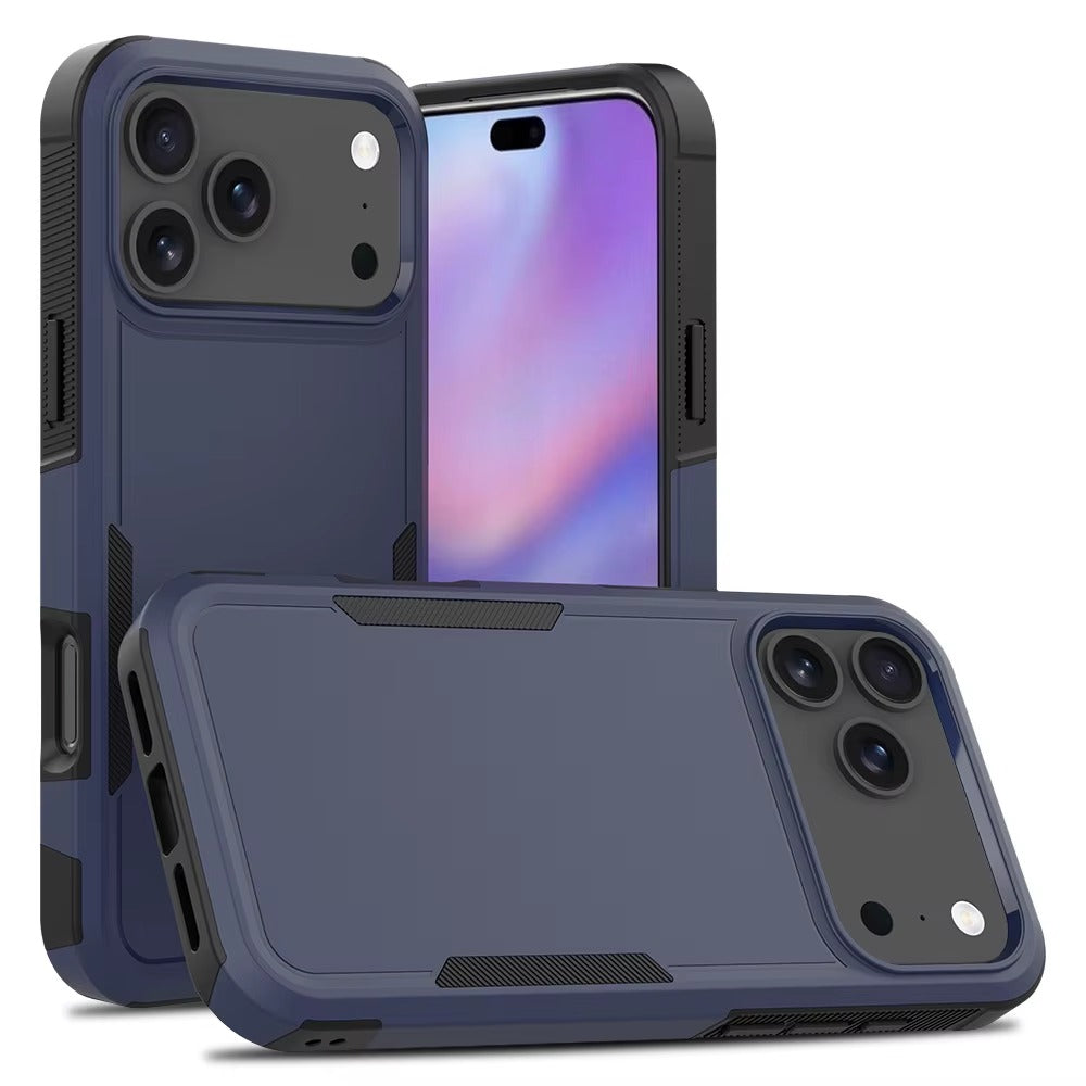 BLUE & BLACK Shockproof TPU PC Phone Case